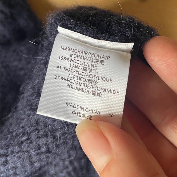 Brandy Melville Wool Mohair Crew Neck Sweater - Picture 8 of 11